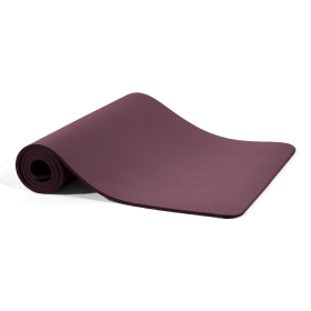 Yoga Mat, 1-2 Inch Ultra-thick High-density Practice Mat With Straps, Suitable For All Kinds Of Yoga Practice, A Variety Of Colors (Option: Deep Wine)