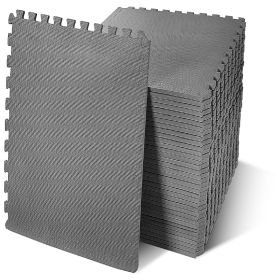 Jigsaw Sports Mat With EVA Foam Interlocking Tiles For Gymnastics And Home Gym Floor Protection, Various Sizes And Colours (Option: Grey Half inch 36Pieces)