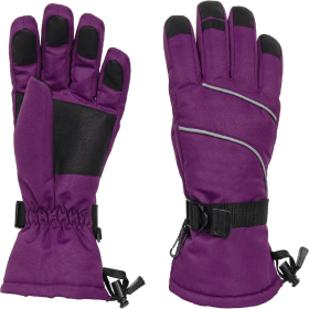 Women's Ski Gloves Waterproof Insulated Snow Gloves With Touch Screen (Option: Purple Medium)