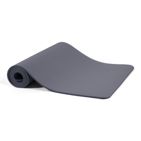 Yoga Mat, 1-2 Inch Ultra-thick High-density Practice Mat With Straps, Suitable For All Kinds Of Yoga Practice, A Variety Of Colors (Option: Graphite)