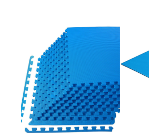 Jigsaw Sports Mat With EVA Foam Interlocking Tiles For Gymnastics And Home Gym Floor Protection, Various Sizes And Colours (Option: Blue Half inch 12Pieces)