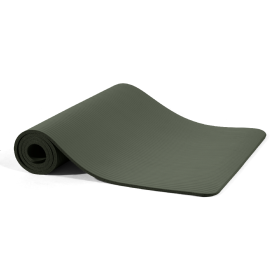 Yoga Mat, 1-2 Inch Ultra-thick High-density Practice Mat With Straps, Suitable For All Kinds Of Yoga Practice, A Variety Of Colors (Option: Green Jasper)